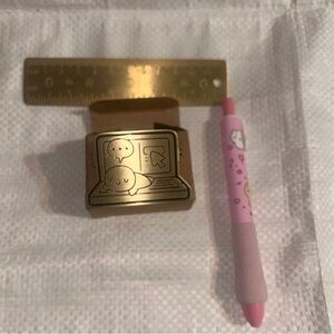 TCMC brass clip , Marshmallow studio ruler